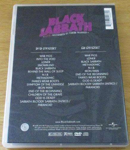 BLACK SABBATH Live Gathered in Their Masses DVD+CD