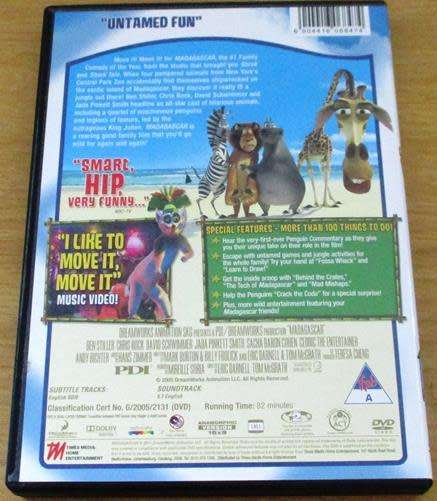Cult Film: Madagascar DVD [BBOX 13]