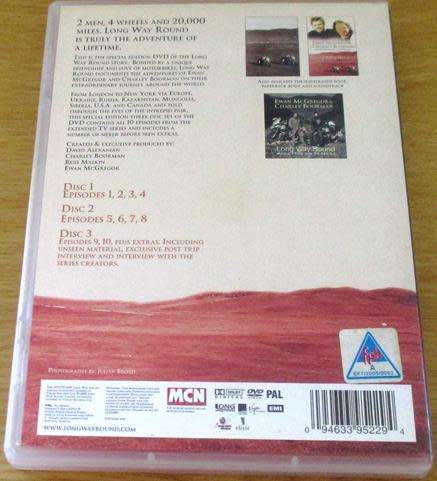 Long Way Round Complete TV Series DVD Ewan McGregor & Charley Boorman [BBOX 12]
