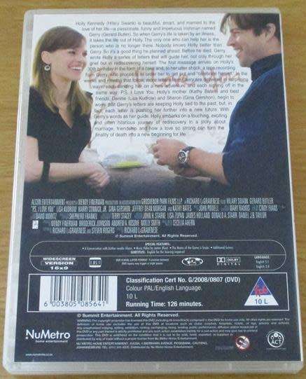 PS. I LOVE YOU DVD Gerard Butler Hilary Swank [DVD BBOX 1]