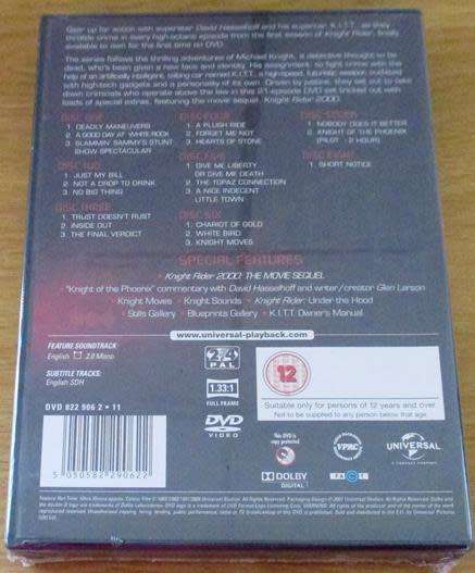 KNIGHT RIDER Season 1 DVD [Shelf H]