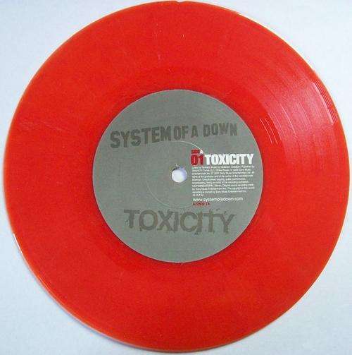 SYSTEM OF A DOWN - TOXICITY RED 7" VINYL