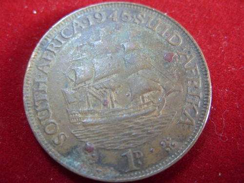 South Africa - 1945 Penny 1d  - CV in EF = R350