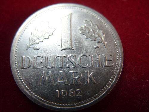 GERMANY 1982D 1 MARK - BRILLIANT UNCIRCULATED