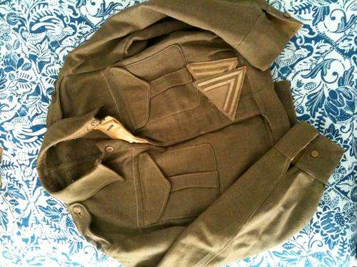 WWII British Battle Dress Bunny Jacket in a Size Medium (RARE) WW2