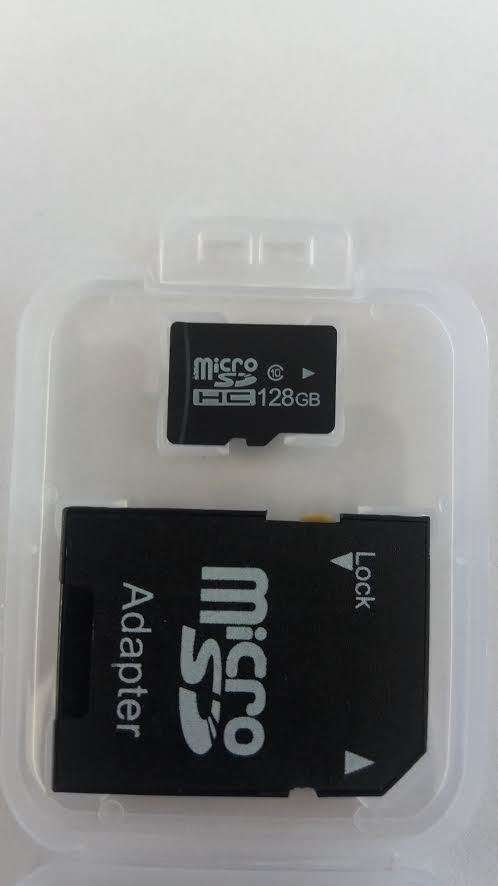128GB Micro SD memory card + free SD card adapter (Class 10)
