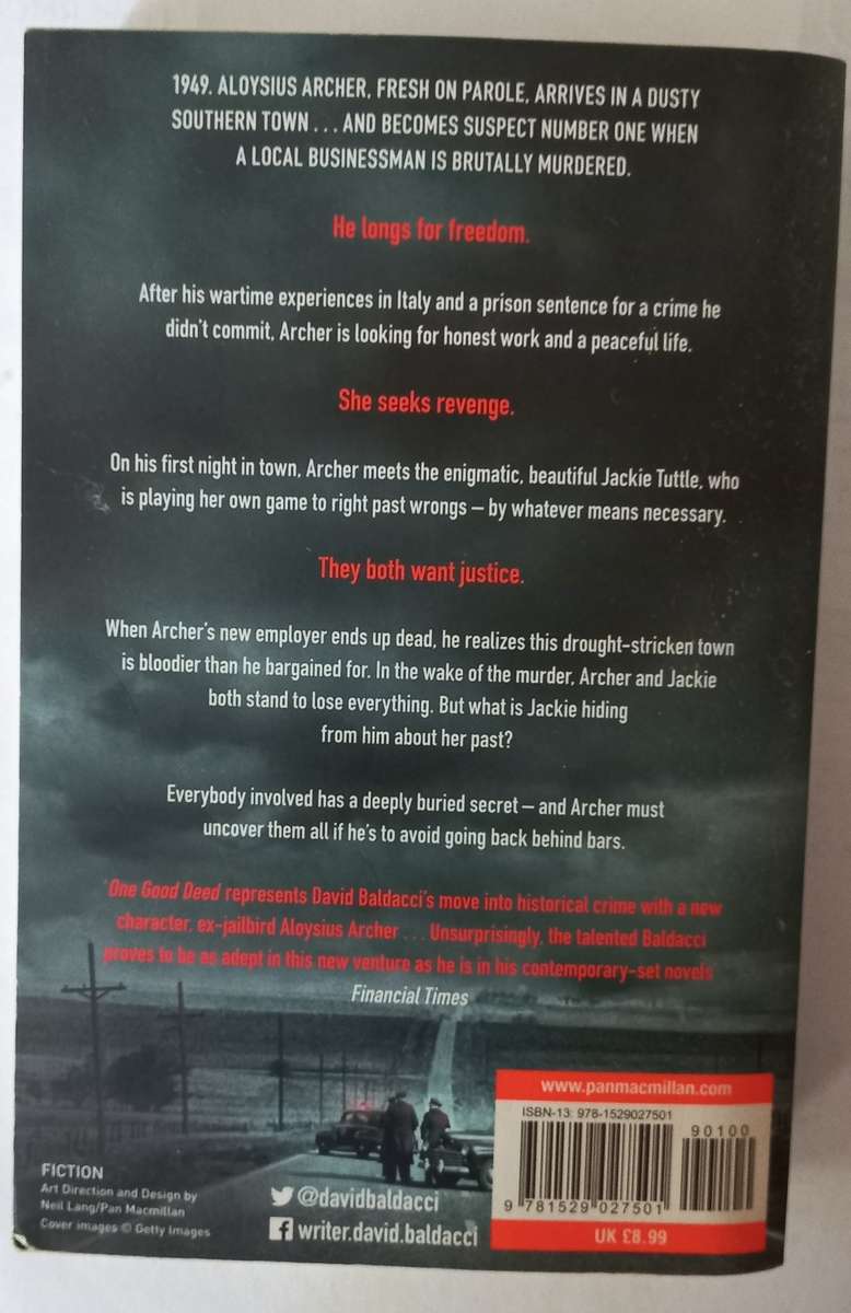 One Good Deed by David Baldacci. Archer Book 1