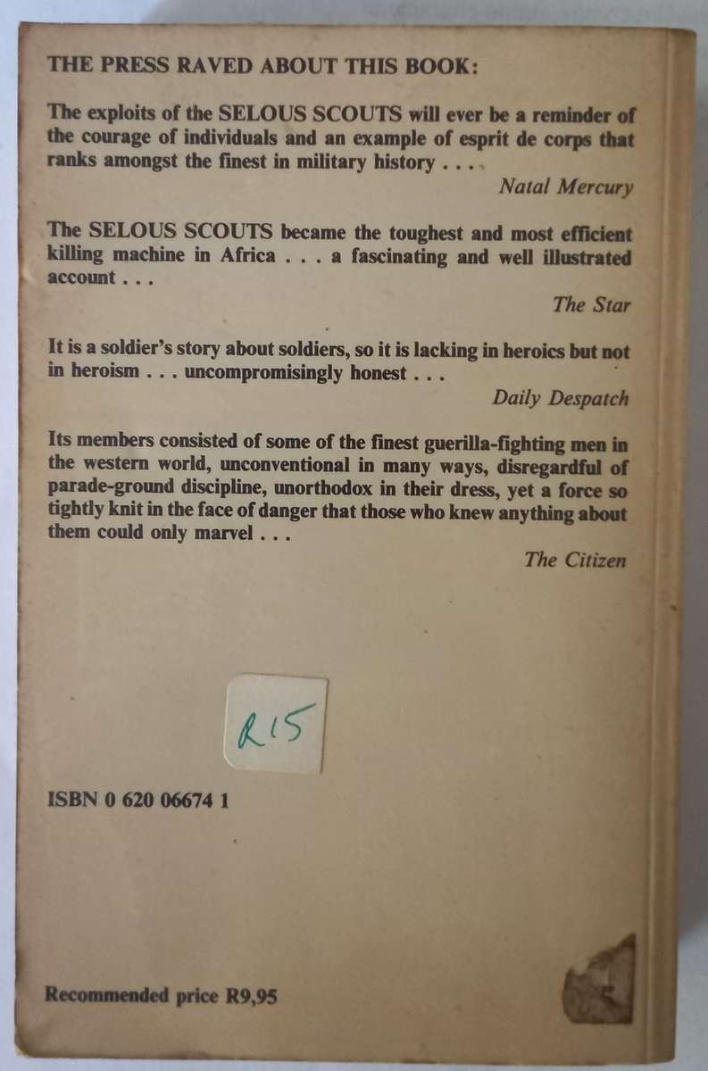 Selous Scouts Top Secret War by Lt.Col. Ron Reid Daly