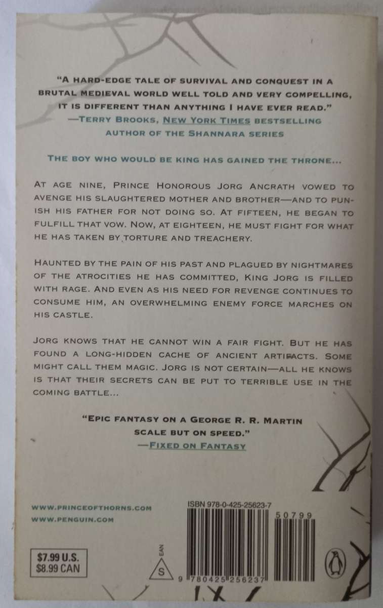 King of Thorns by Mark Lawrence. Broken Empire Book 2