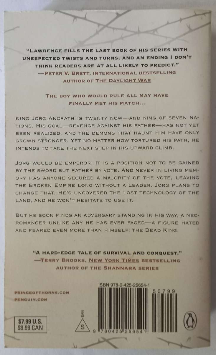 Emperor of Thorns by Mark Lawrence. Broken Empire Book 3