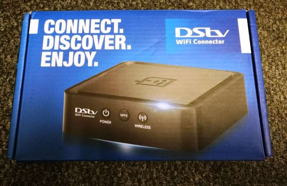 DSTV WIFI CONNECTOR AS NEW , BOX OPENED BUT NOT USED