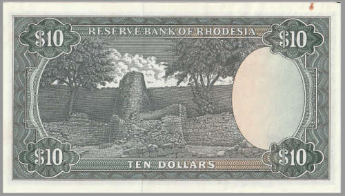 1975 bank of Rhodesia 10 Dollar note - UNC plus 1994 Inauguration FCD with sealed R 5