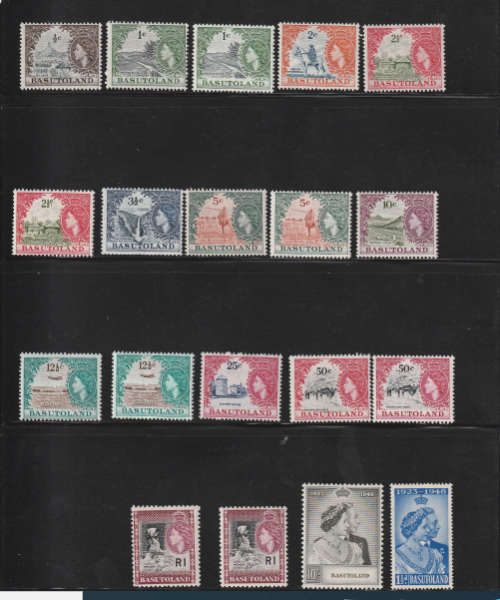 1961 Basutholand Surcharges Set plus extras and 1948 Silver Wedding