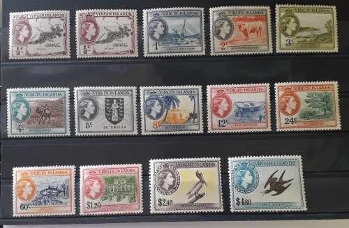 Br. Virgin Islands 1956 QE II set of 13 superb MNH. SG 149/61 Very high CV