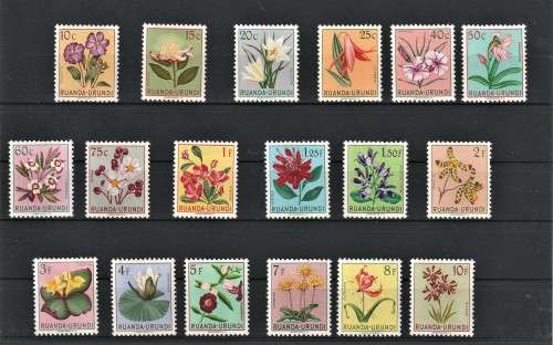 Congo (Ruanda) 1953 set of 18 superb MNH SG 175-192