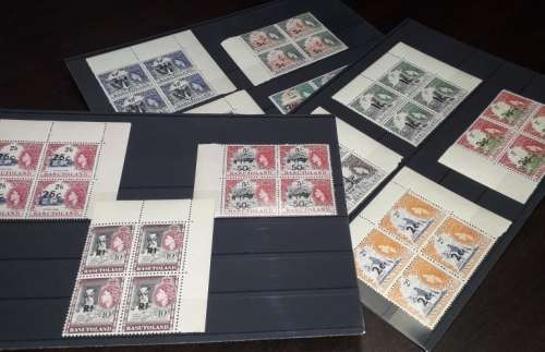 1961 BASUTHOLAND SACC 43-53 SET IN UNMOUNTED MINT BLOCKS OF 4