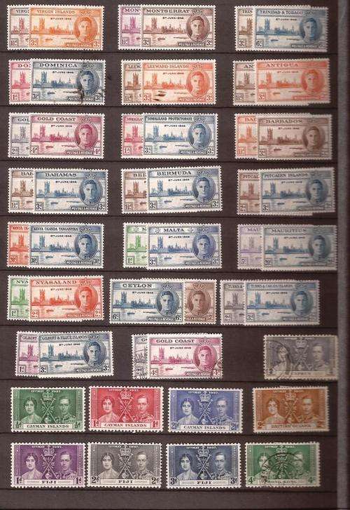COMMONWEALTH STAMPS ON SOME STOCK CARDS