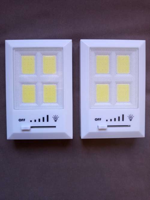2 x COB LED Light Switches with Dimmers for Load Shedding - ONE BID FOR BOTH