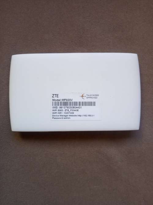 ZTE LTE Portable Modem - PLEASE READ