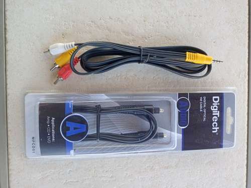 Digital Optical 1m Cable and RCA Cable