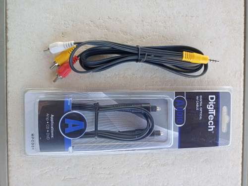 Digital Optical 1m Cable and RCA Cable
