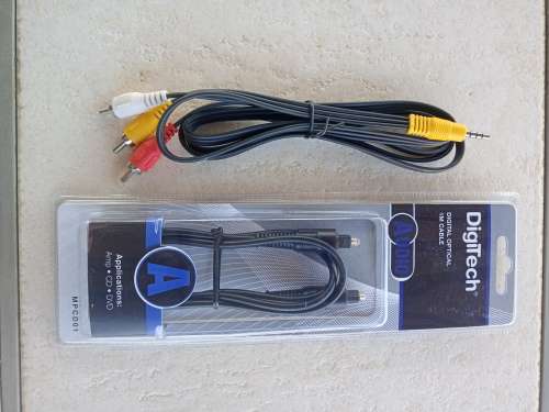 Digital Optical 1m Cable and RCA Cable