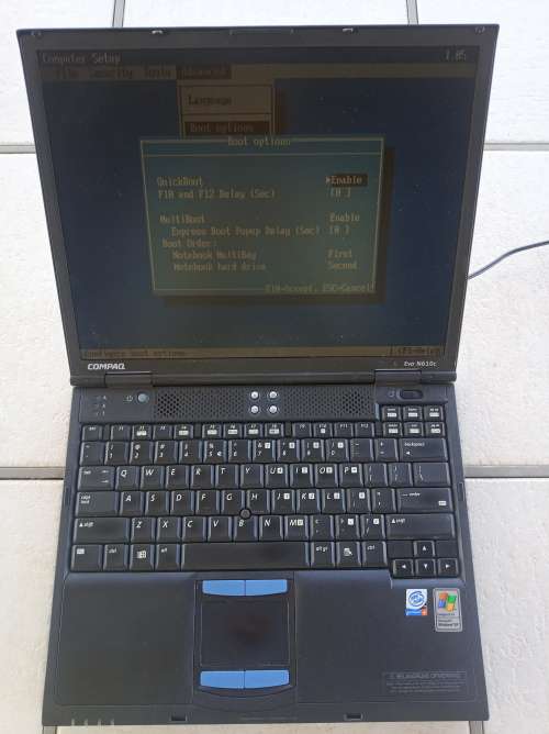 HP Compaq Evo Laptop N610c with Original HP Power Supply