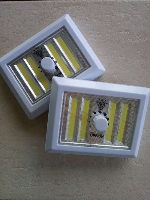 2 x COB LED Light Switches with Dimmers for Load Shedding - ONE BID FOR BOTH