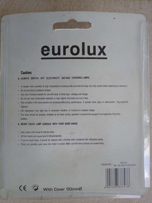 Eurolux 12v 50w 6 Piece Halogen Lights Set