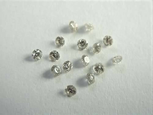 15 x 1.70 - 1.80 mm Round Brilliant Natural Diamonds - 0.34 cts Combined Weight