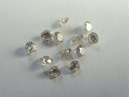 12 x 2.20mm - 2.30 mm Round Brilliant Natural Diamonds - 0.58 cts Combined Weight