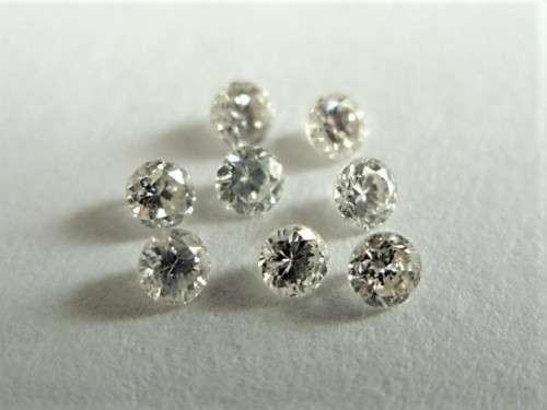 8 x 1.85 mm - 1.95 mm Round Brilliant Natural Diamonds - 0.22 cts Combined Weight