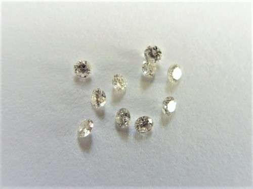 10 x 1.70 mm - 1.80 mm Round Brilliant Natural Diamonds - 0.195 cts Combined Weight