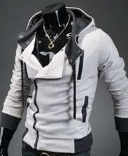 Autumn Winter Slim Sweatshirt with Hood for Men Medium (actually SMALL)