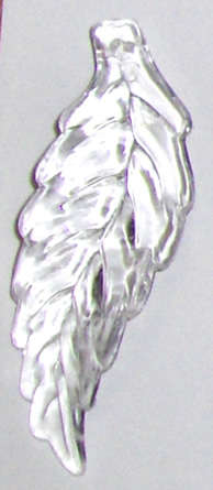 Sale!! Clear acrylic leaf 30x10mm charms (10pcs)