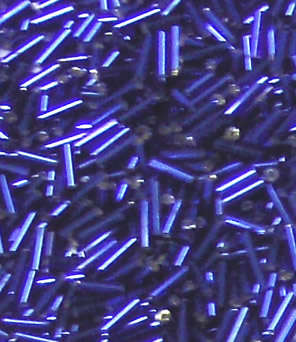 Sale!! Dark blue long bugle beads (20g)
