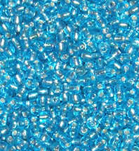 Light Blue Seed beads 8/0 (20g)