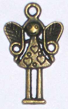 Brass Child Fairy pendant 25mm x 14mm (1pc)