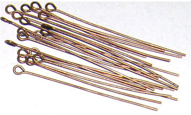 Bulk Copper eye pins 40mm (50g +/-300pcs)