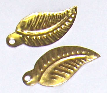 *Sale*  Metal Gold Leaf stamping 20mm x 10mm (10pcs)