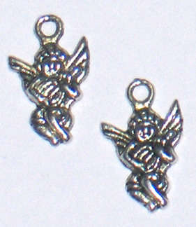 Silver Angel charms 17mm x 10mm (30pcs)