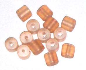 Iced Coffee 5mm Tube glass beads (10pcs)