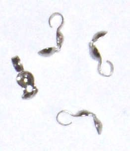 Silver calottes  (100pcs)