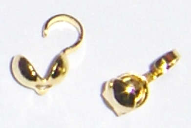 Gold calottes  (10pcs)