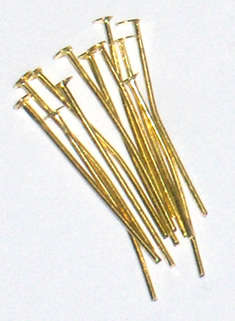 Bulk Gold head pins 25mm (50g +/-480pcs)