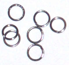 Black nickel Jump rings 6mm (20pcs)