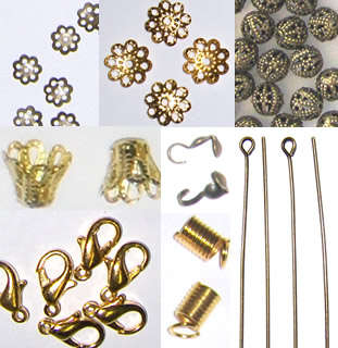 Gold & Brass Findings, etc 2200+pcs