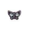 Black Acrylic Sparkle butterfly beads (10pcs)