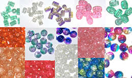 --- Glass Beads, findings & elastic, etc Kit 1400+pcs ---