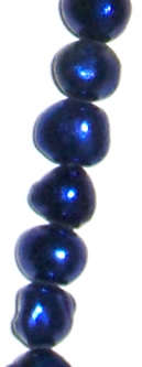 Dark Blue Fresh water pearls irregular shape 6-7mm (10pcs)
